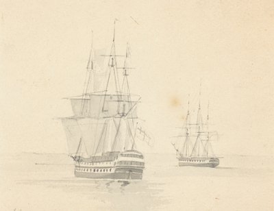 Fregatt og Corvette, Hekken Forward av Joseph Cartwright