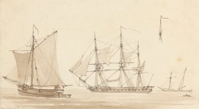 Skonner, Corvette og Fishing Smack av Joseph Cartwright