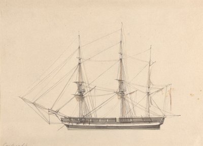Sidevisning av Single Barque av Joseph Cartwright