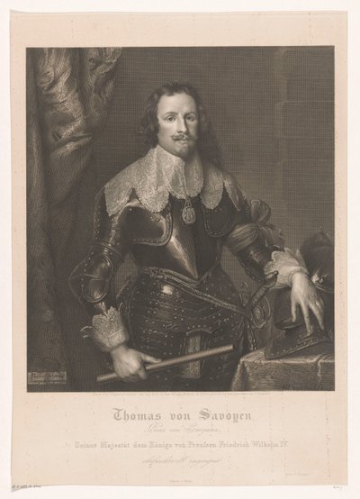 Portrett av Francesco Tommaso van Savoye, prins van Carignano av Joseph Caspar