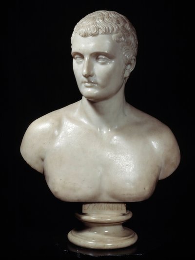 Byste av Charles Marie Bonaparte (1746-1785), far til Napoleon Marble-skulptur av Joseph Charles Marin (1759-1834) Paris fra 1800-tallet, Thiers Foundation av Joseph Charles Marin