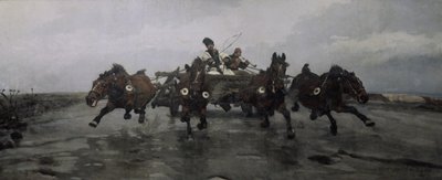Fire i hånden, 1881 av Joseph Chelmonski