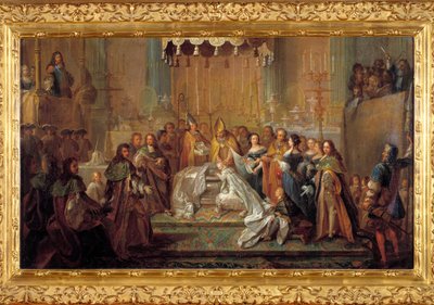 Dåp av delfinen louis sønn av louis XIV (24. mars av Joseph Christophe