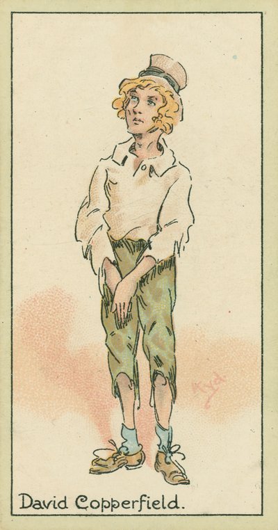 David Copperfield (fargelitografi) av Joseph Clayton (1856-1937) (after) Clarke