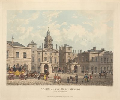 En utsikt over hestevakter fra Whitehall av Joseph Constantine Stadler