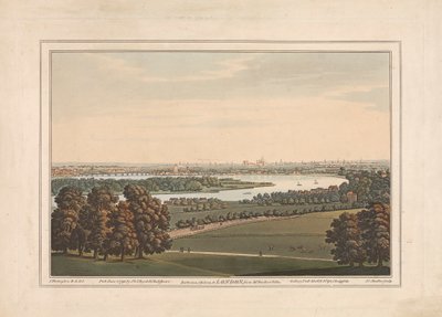 Battersea, Chelsea og London fra Mr. Rucker's Villa av Joseph Constantine Stadler