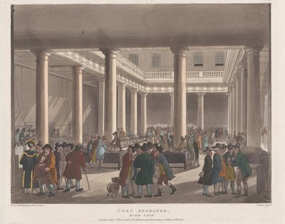 Corn Exchange, Mark Lane, 1. september 1808., 1. september 1808. av Joseph Constantine Stadler