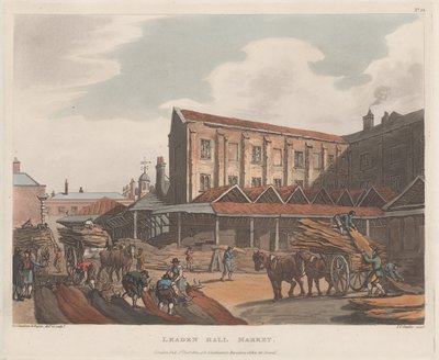 Leadenhall Market, 1. januar 1809., 1. januar 1809. av Joseph Constantine Stadler