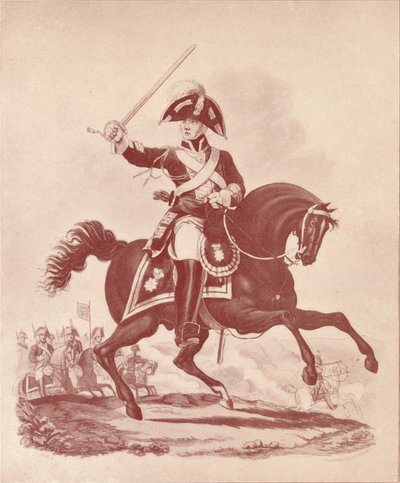 Offiser, 2. regiment Life Guards Waterloo-periode, 1812-1815 1909 av Joseph Constantine Stadler
