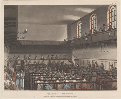 Kvekersmøte, 1. april 1809., 1. april 1809. av Joseph Constantine Stadler
