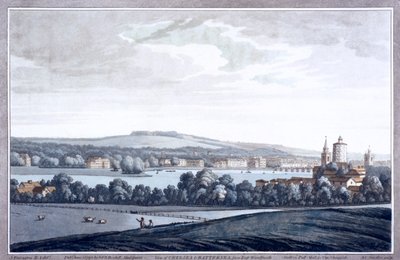 Themsen ved Battersea, London, 1795 av Joseph Constantine Stadler