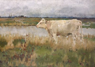 A Lincolnshire Pasture, ca. 1882-3 (olje på lerret) av Joseph Crawhall