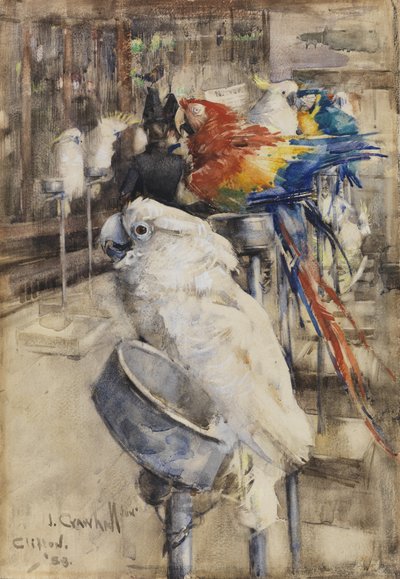 The Aviary, Clifton av Joseph Crawhall
