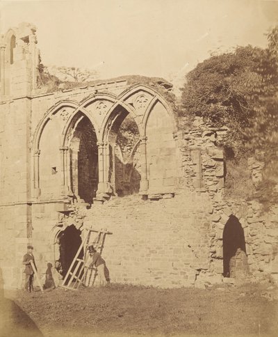 Easy Abbey. Refektoret, 1850-tallet. av Joseph Cundall