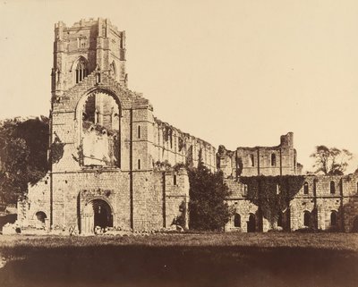 Fountains Abbey. General Western Front, 1850-tallet. av Joseph Cundall