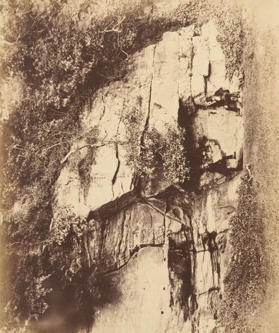 Fountains Abbey. The Echo Rock, 1850-tallet. av Joseph Cundall