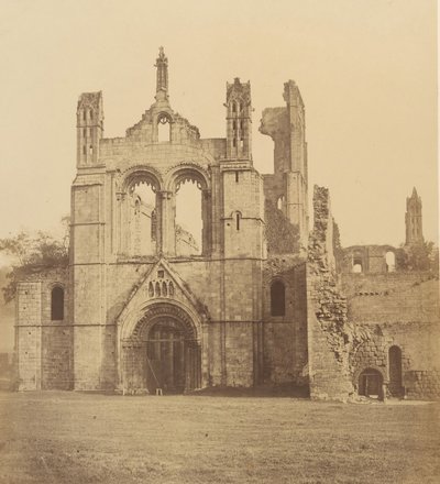Kirkstall Abbey. Fra vesten, 1850-årene. av Joseph Cundall