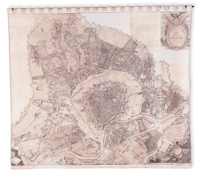 Wien veggkart, 1776 eller 77 av Joseph Daniel Huber