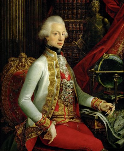 Storhertug Ferdinand III av Toscana 1769-1824 sitter i biblioteket sitt, 1797 av Joseph Dorffmeister