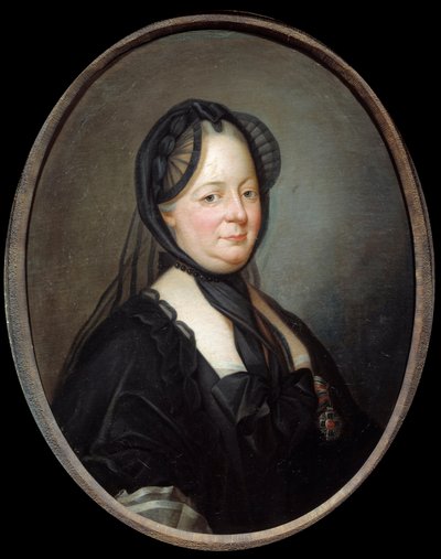 Portrett av Marie Therese av Østerrike (1717-1780), Imperatrice-dronning av Ungarn og Boheme-maleri av Joseph Ducreux (1735-1802) Søn fra 1700-tallet. 0,8x0,65 m - Portrett av Marie Therese av Østerrike (1717-1780), keiserinne dronning av Ungarn og Böhmen. av Joseph Ducreux