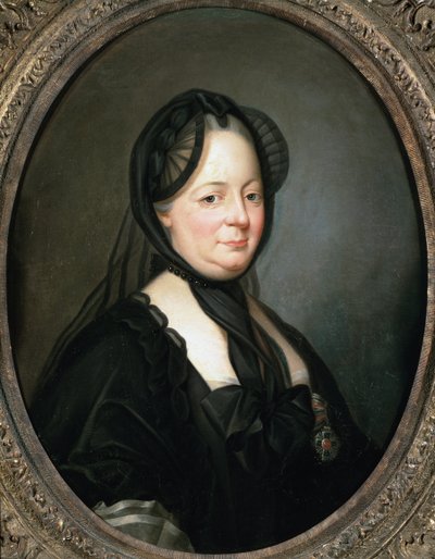 Portrett av Marie Therese av Østerrike, keiserinne og dronning av Ungarn og Böhme (olje på lerret av Joseph Ducreux