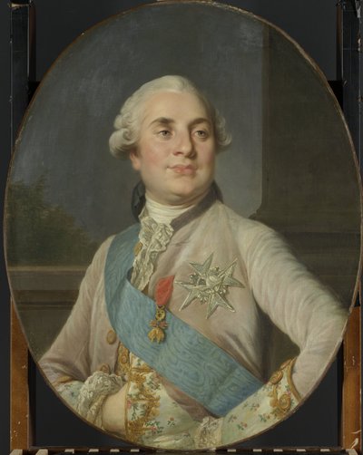 Portrett av Louis XVI, konge av Frankrike Ludvig XVI (1754-1793), konge av Frankrike av Joseph Duplessis (workshop of)