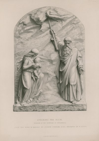 Moses slår klippen av Joseph Durham