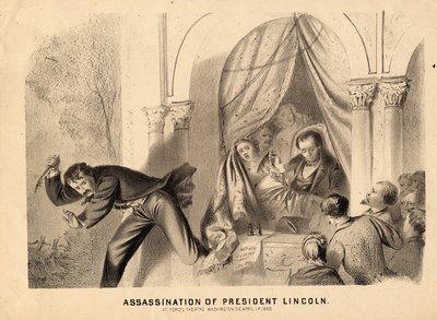 Attentatet på president Lincoln, 1865 av Joseph E. Baker