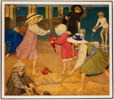 On the Beach, Southwold av Joseph Edward Southall