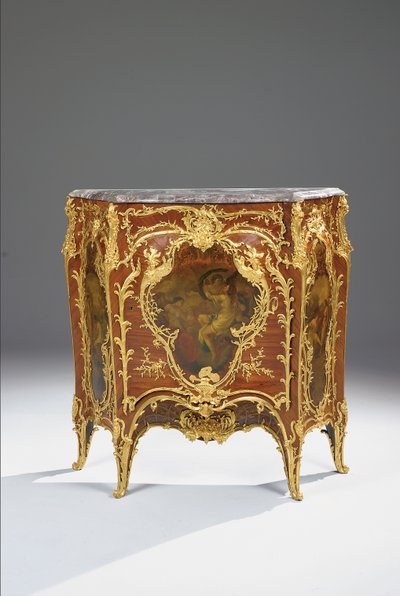 Skjenk, ca. 1900 (ormolu-montert kingwood og wenis martin) av Joseph Emmanuel Zwiener