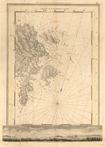 The Atlantic Neptun publisert for bruk av Royal Navy of Great Britain av Joseph F. W. Des Barres