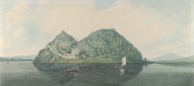 Dumbarton Rock fra sør, 1788. av Joseph Farington