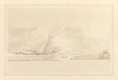 Lodore Cottage steiner og faller av Joseph Farington