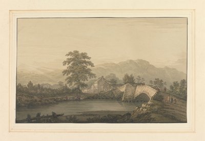 Nr. Inngang til Keswick & Bridge av Joseph Farington