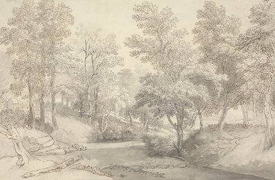 Stepping Stones på elven Duddon, Lake District av Joseph Farington