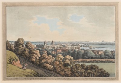 Utsikt over Greenwich og Up the River av Joseph Farington