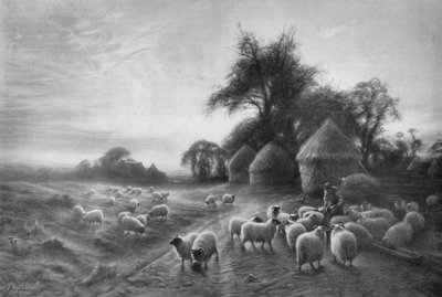 Sauefôring, c1890, 1911 av Joseph Farquharson