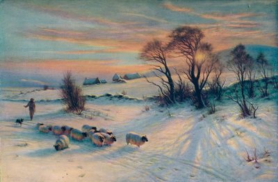 The Winters Glow, 1800-tallet, 1913 av Joseph Farquharson