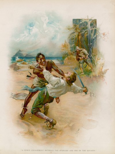 Illustrasjon for Robinson Crusoe av Joseph Finnemore