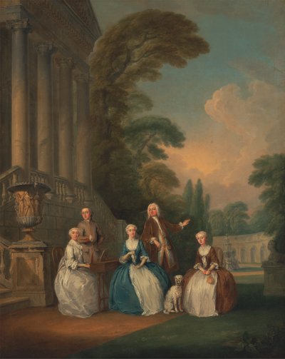 Portrett av en familie av Joseph Francis Nollekens
