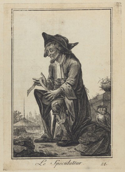 Le Speculateur The Speculator, 1784 av Joseph Franz Goez von