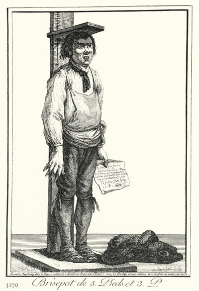 En fem fot tre tommers crackpot (gravering) av Joseph Franz von (after) Goez