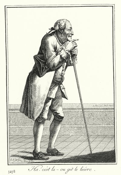Ha! Der er det (gravering) av Joseph Franz von (after) Goez