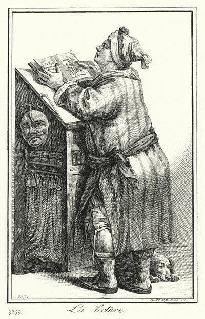 Lesing (gravering) av Joseph Franz von (after) Goez