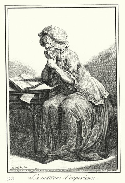 Den erfarne matronen (gravering) av Joseph Franz von (after) Goez