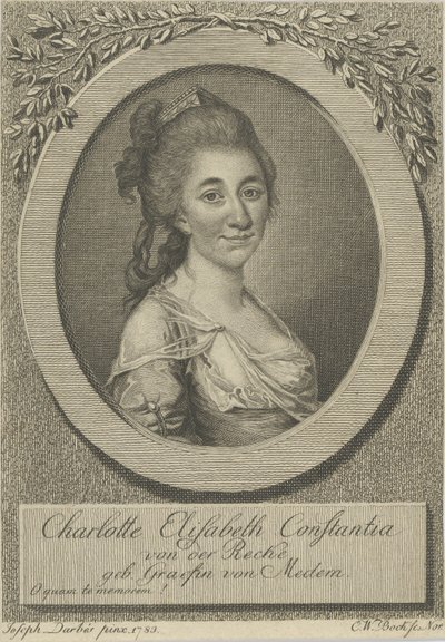 Portrett av Elisa von der Recke 1754-1833, 1783. av Joseph Friedrich August Darbes