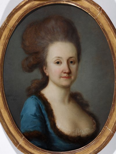 Portrett av Euphrosine Katharina von Bock, født von Stackelberg 1752-1821, 1780 av Joseph Friedrich August Darbes