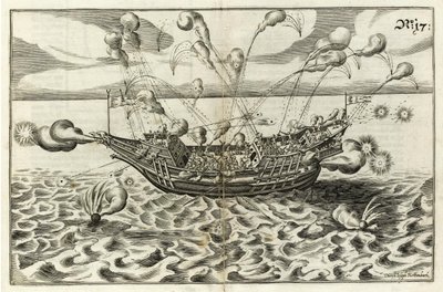 Illustrasjon fra Naval Architecture von J. Furttenbach av Joseph Furttenbach