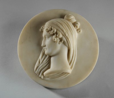 Medaljongportrett av fru Elizabeth Allan av Joseph Gott