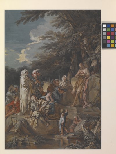 St. Johannes forkynner i villmarken av Joseph Goupy